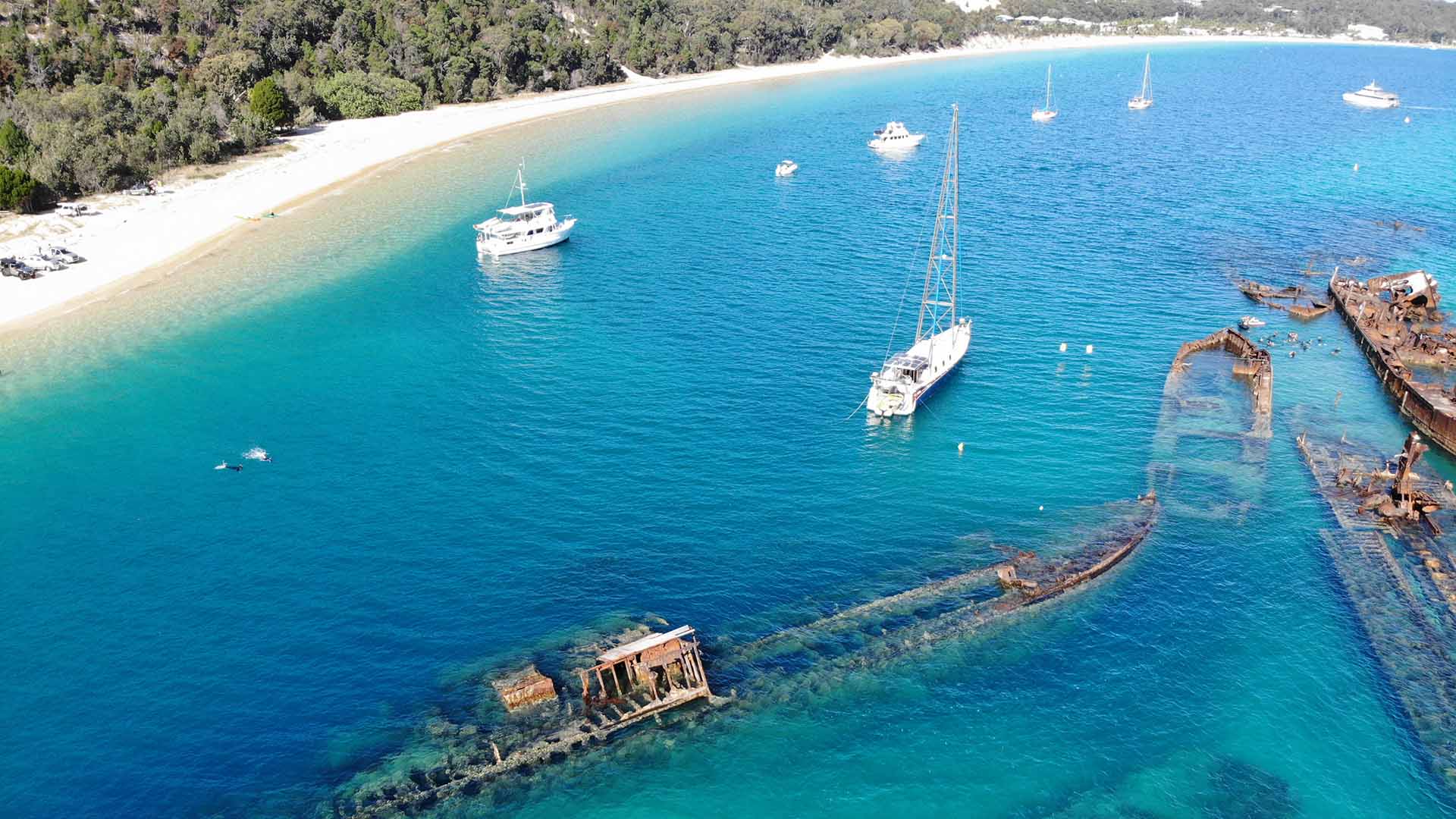 Bridge in Brisbane at sunset
